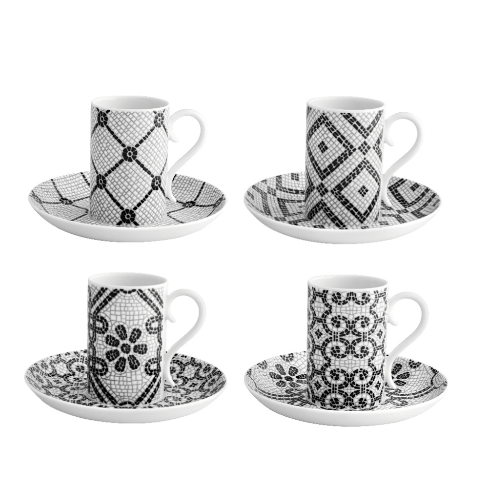 Calzada Portuguesa Conjunto 4 Tazas Cafe